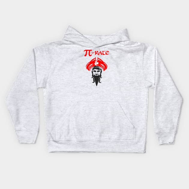 PI Day Pirate Kids Hoodie by A Zee Marketing